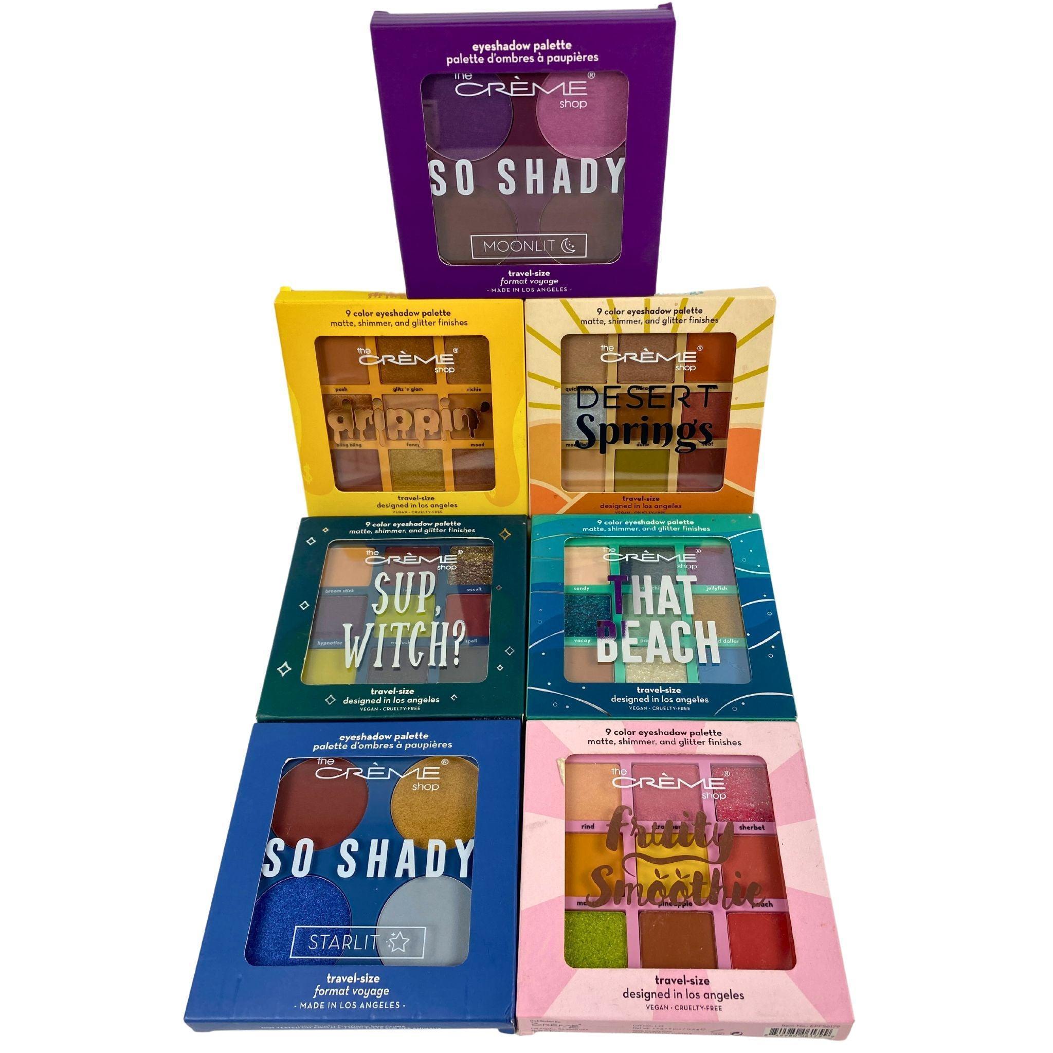 The Creme Shop 50-Piece Assorted Eyeshadow Palette Set - Vegan & Cruelty-Free Makeup for Professional & Everyday Use - Perfect for Parties, Weddings, and Special Occasions