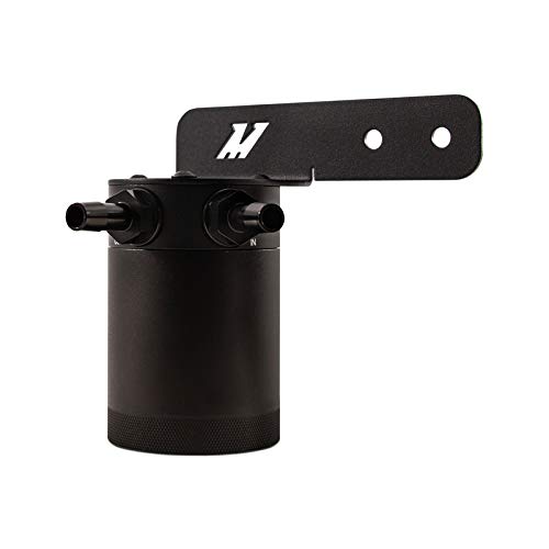 Mishimoto MMBCC-CIV-16PBE Baffled Oil Catch Can - PCV Compatible for 2016-2021 Honda Civic 1.5T (Black) | Reduces Engine Oil Contamination & Improves Performance | Perfect for Street Racing, Daily Driving & Performance Tuning