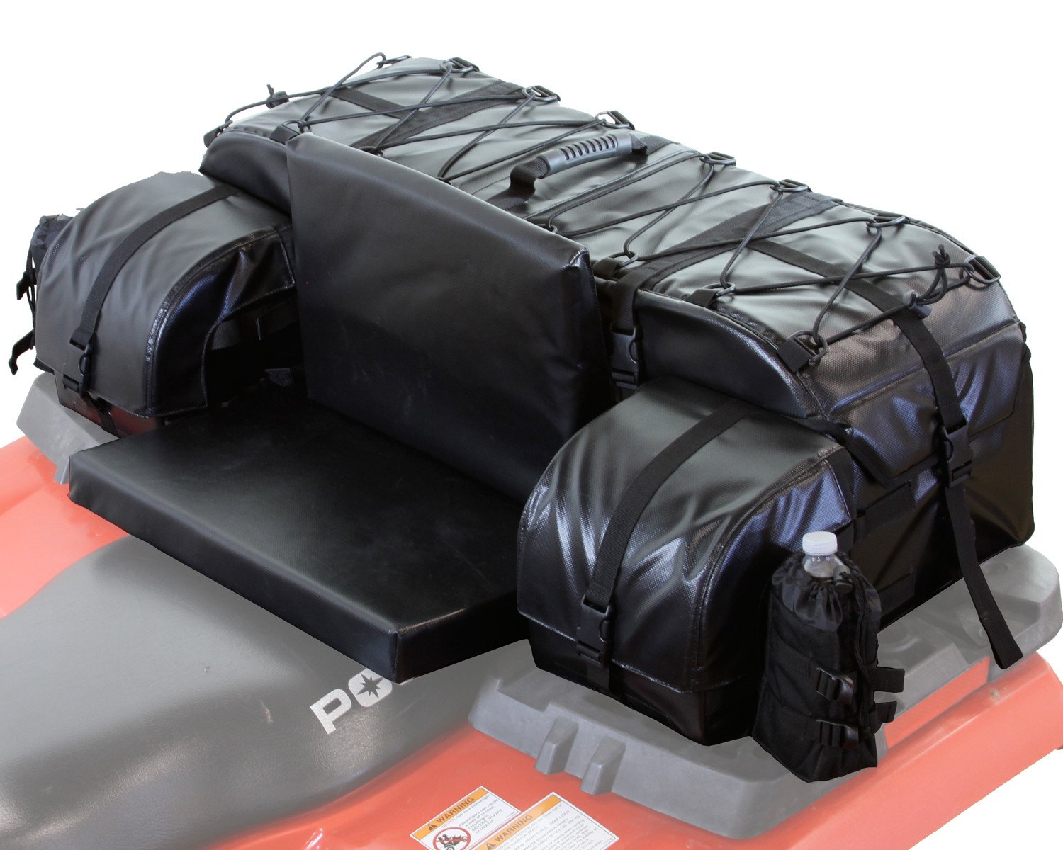 Arch Series Oversized ATV Cargo Bag - Heavy Duty Padded Rear Rack Utility Pack for Motorcycle, Dirt Bike & UTV - Waterproof Storage for Camping Gear & Off-Road Adventures (Black)