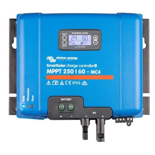 Victron Energy SmartSolar MPPT 250/60 MC4 Solar Charge Controller - 60A 250V Max Input for RV, Boat & Off-Grid Solar Systems | SCC125060321