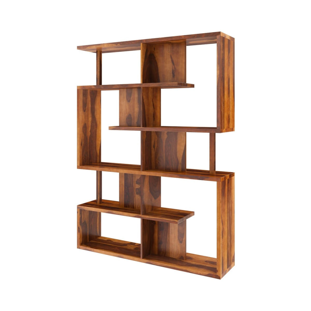Modern Geometric Bookcase - Stylish Storage Shelf for Home, Office & Living Room - Perfect for Books, Decor & Organizing Spaces