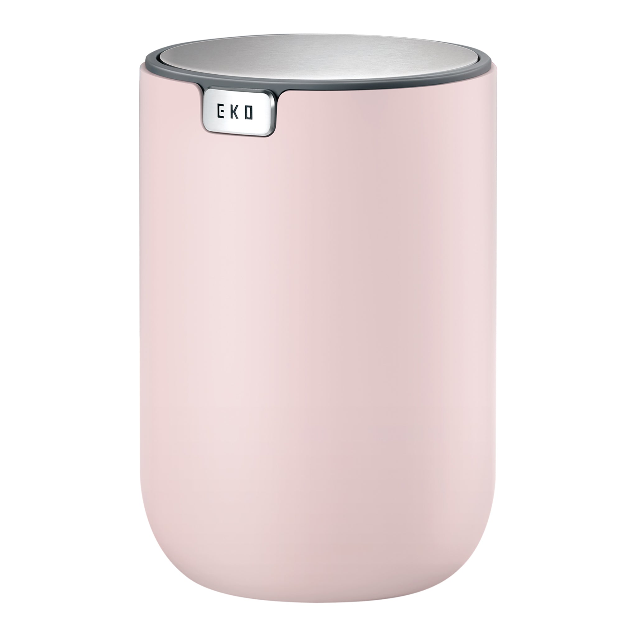 Fandy Swing Top Lid Table Bin - 1.5L (0.4 Gal) Pink Small Trash Can for Kitchen, Office, Bathroom & Bedroom Waste Disposal