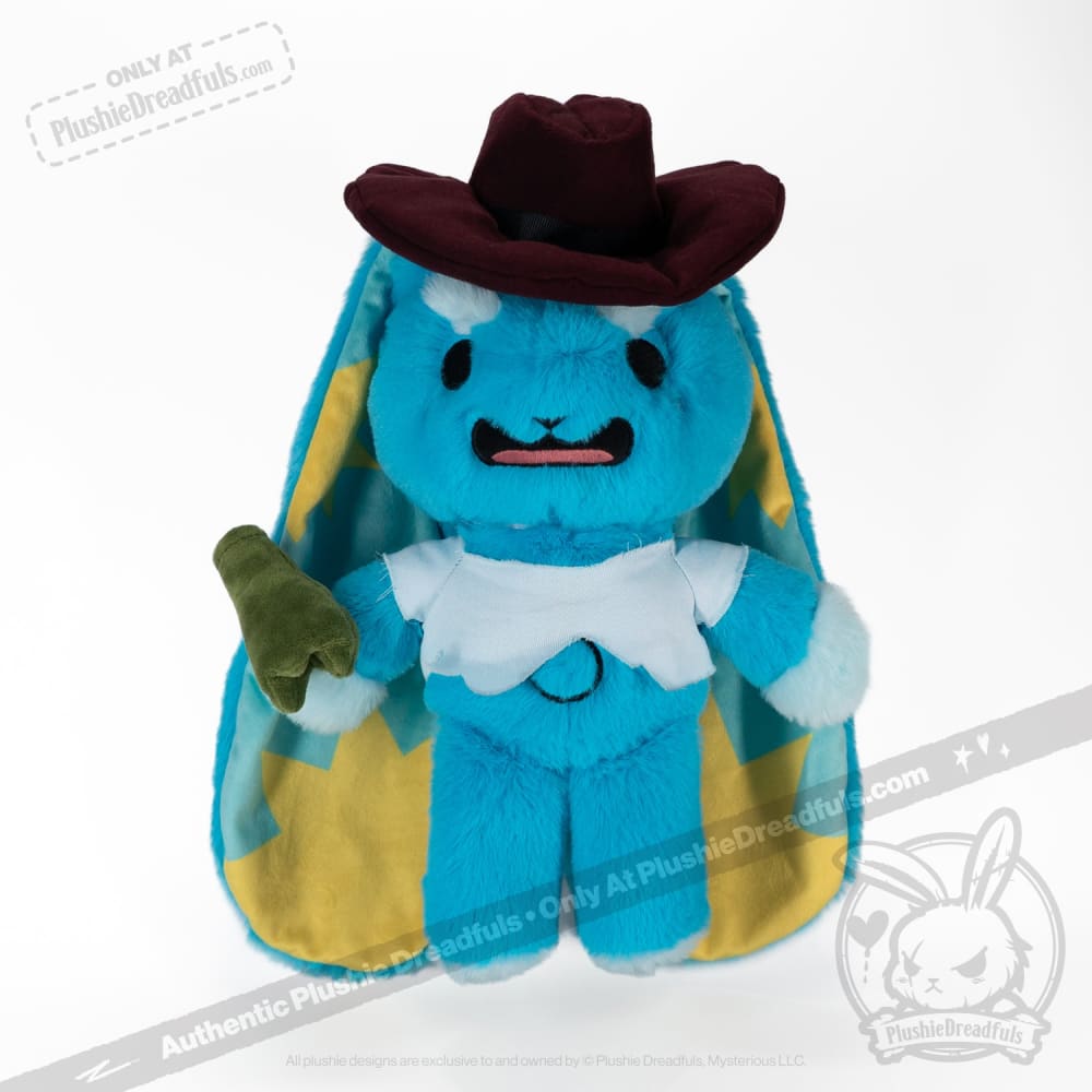 Plushie Dreadfuls Crashing Out Cowbun Rabbit Stuffed Animal - Soft Plush Toy for Kids, Cute Bunny Plushie for Bedroom Decor, Gifts & Anxiety Relief