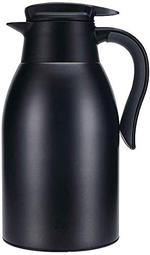 ZCRR Stainless Steel Vacuum Insulated Water Bottle - 1800ml Large Capacity, Portable Thermos for Hot & Cold Drinks - Perfect for Dorm, Office, Travel & Outdoor Activities (Black)