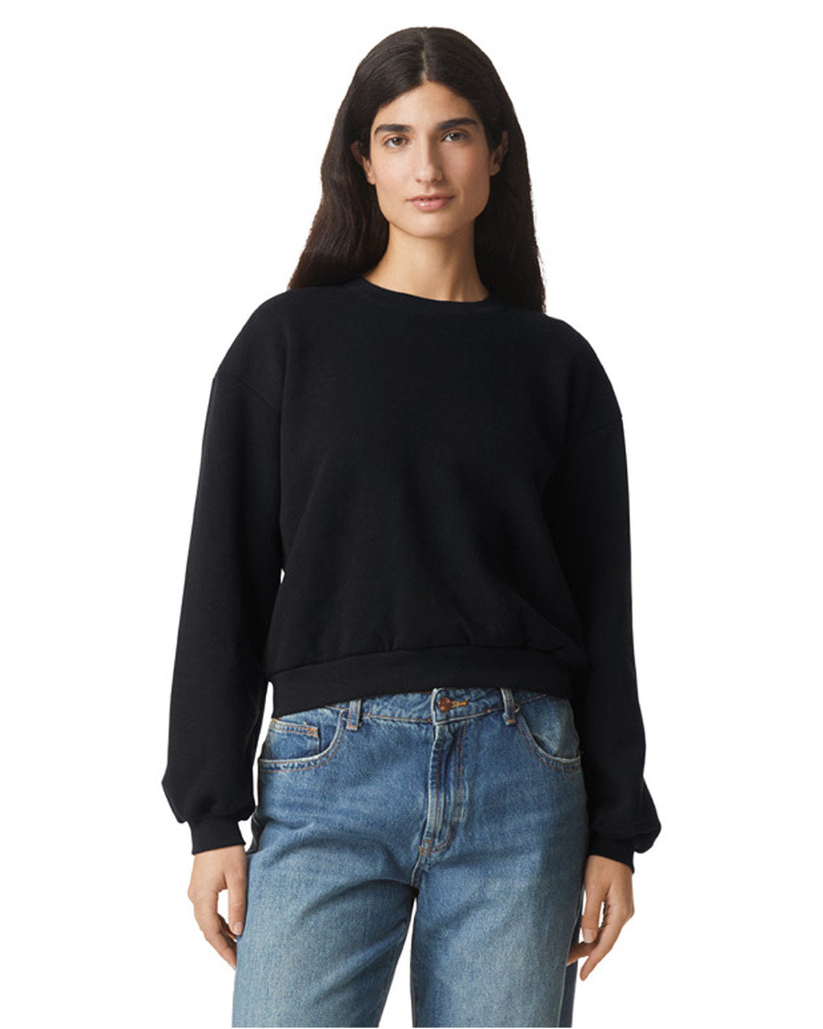 American Apparel RF494 Women's ReFlex Fleece Crewneck Sweatshirt - Soft & Warm Pullover for Casual Wear, Gym, and Outdoor Activities