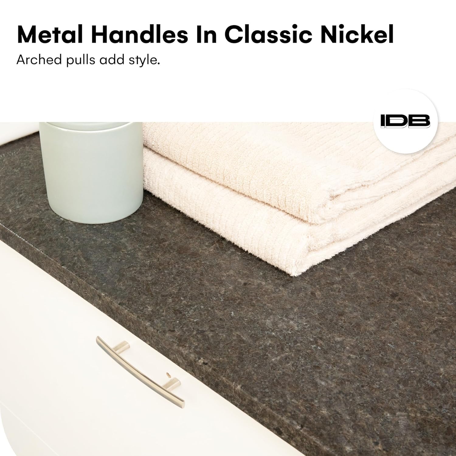 10 Pack Modern Curved Arch Cabinet Knobs - Satin Nickel Kitchen Cabinet Handles & Drawer Pulls (7-13/16 inch) - Perfect for Kitchen Cabinets, Dressers, Wardrobes & Office Furniture - Durable Hardware for Home & Commercial Use