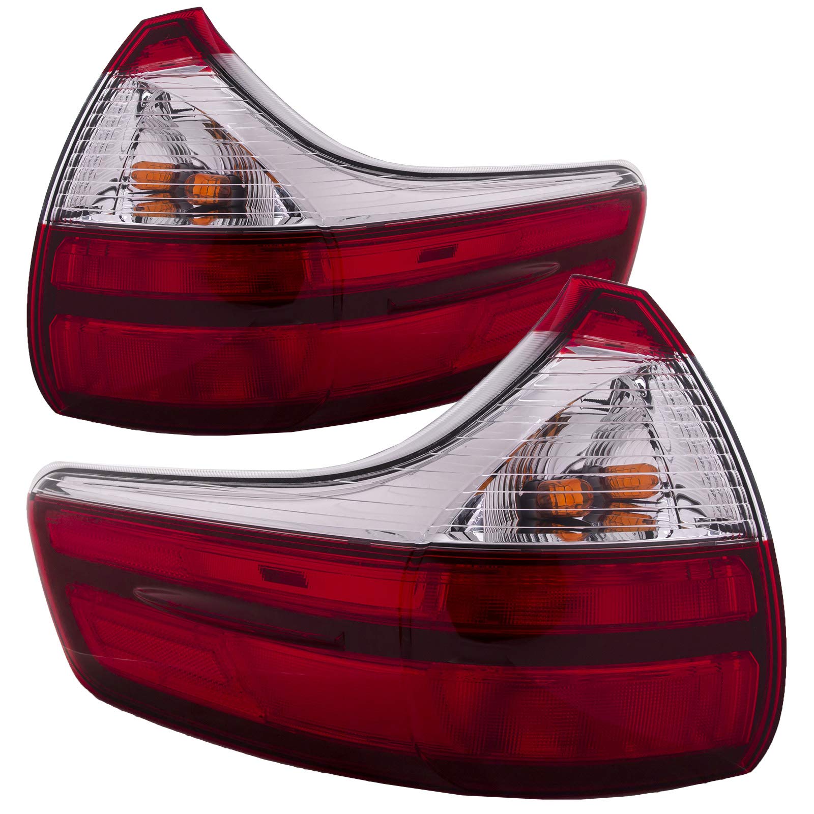 CAPA Certified Toyota Sienna 2015-2020 Tail Lights - Left Driver & Right Passenger Side - Compatible with Base/L/LE/XLE/Limited Models - Perfect for Replacement, Night Driving Safety & Enhanced Visibility
