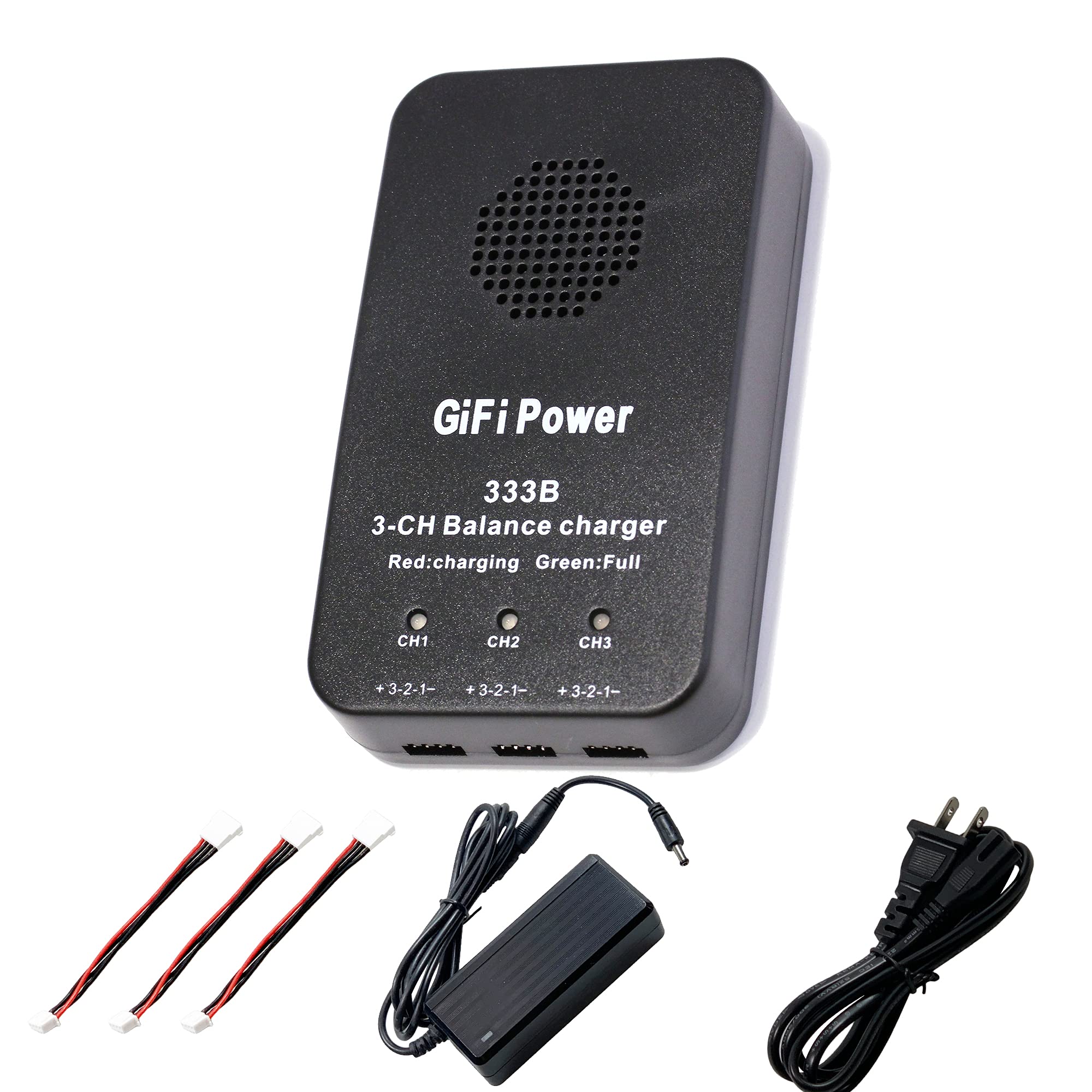 MaximalPower 3-in-1 LiPo Battery Balance Charger for Yuneec Q500 Drone - Fast Simultaneous Charging with Plug-and-Play Function (Includes Charger & 3X 7500mAh Batteries) | Perfect for Aerial Photography, Drone Racing, and Professional UAV Operations