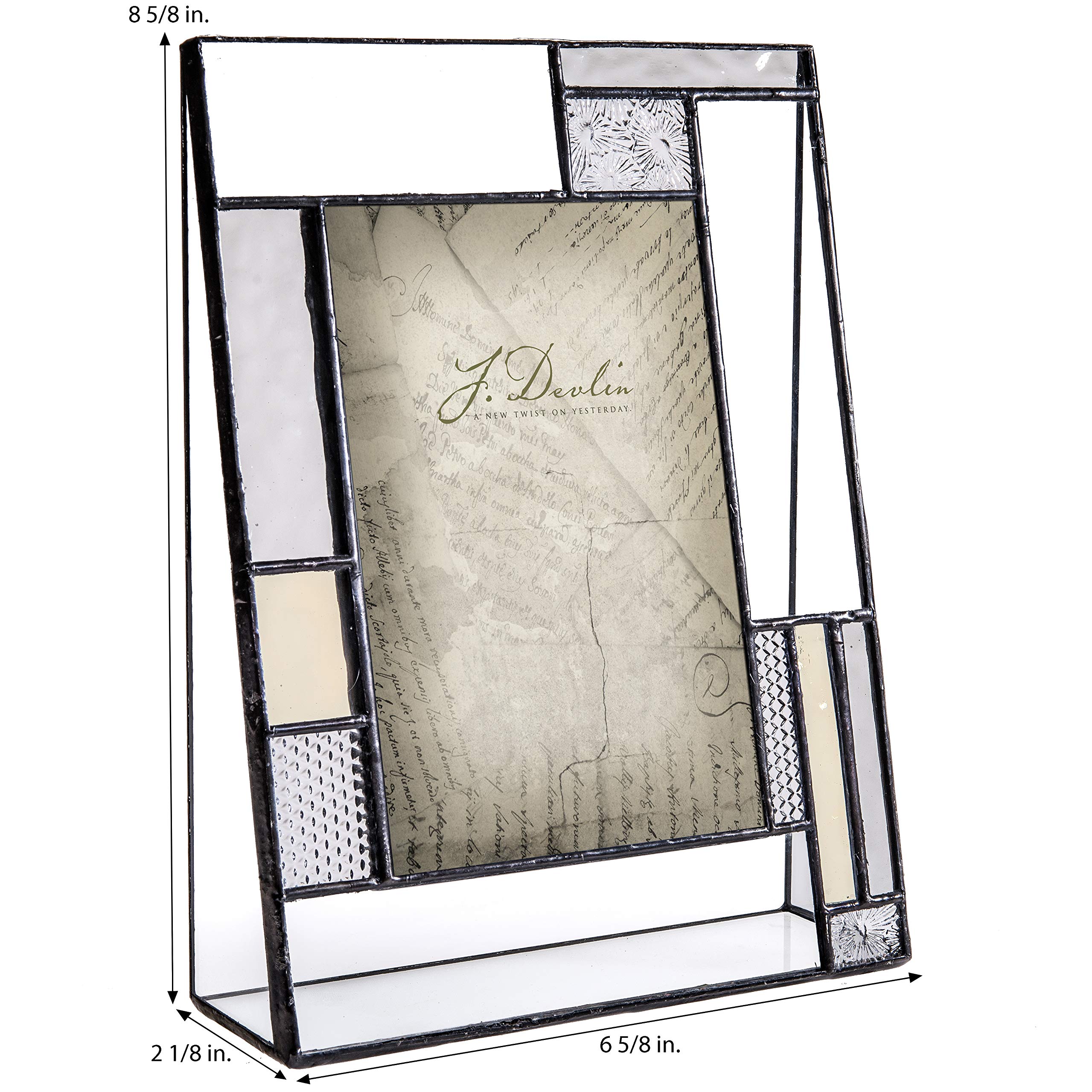 Personalized Dad Photo Frame - Engraved Stained Glass Gift for Father's Day | Perfect for Home & Office Decor