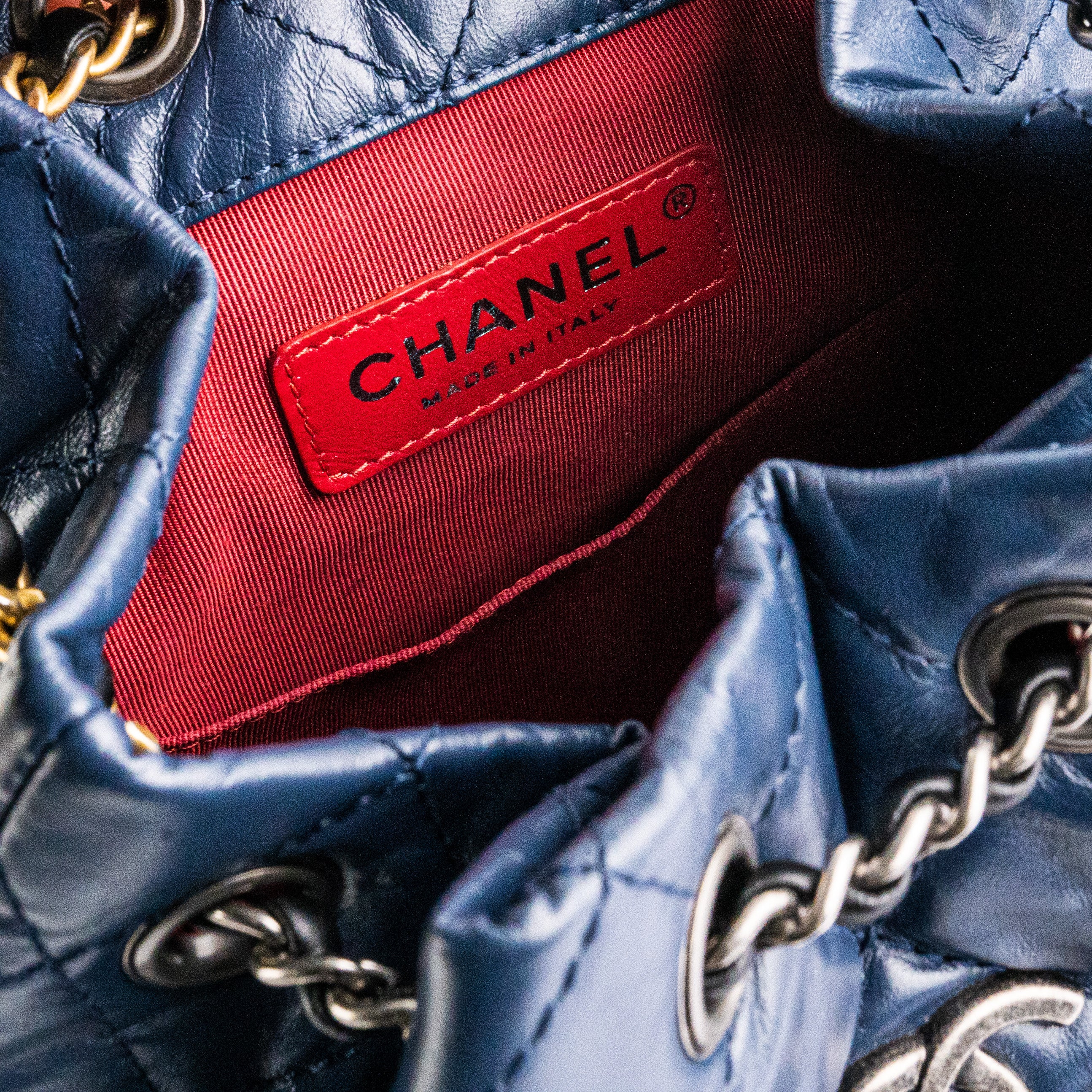 Chanel Gabrielle Small Calfskin Navy Blue Leather Backpack for Women | Luxury Designer Handbag for Travel, Work & Everyday Use