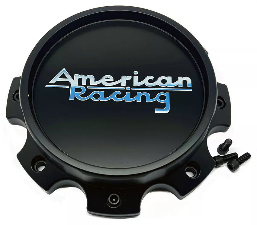 American Racing Satin Black 8x200/210 Dually Front Cap Wheel Cover - Premium Truck Accessory for Ford, Chevy & Dodge Pickups - Perfect for Off-Roading & Custom Vehicle Upgrades