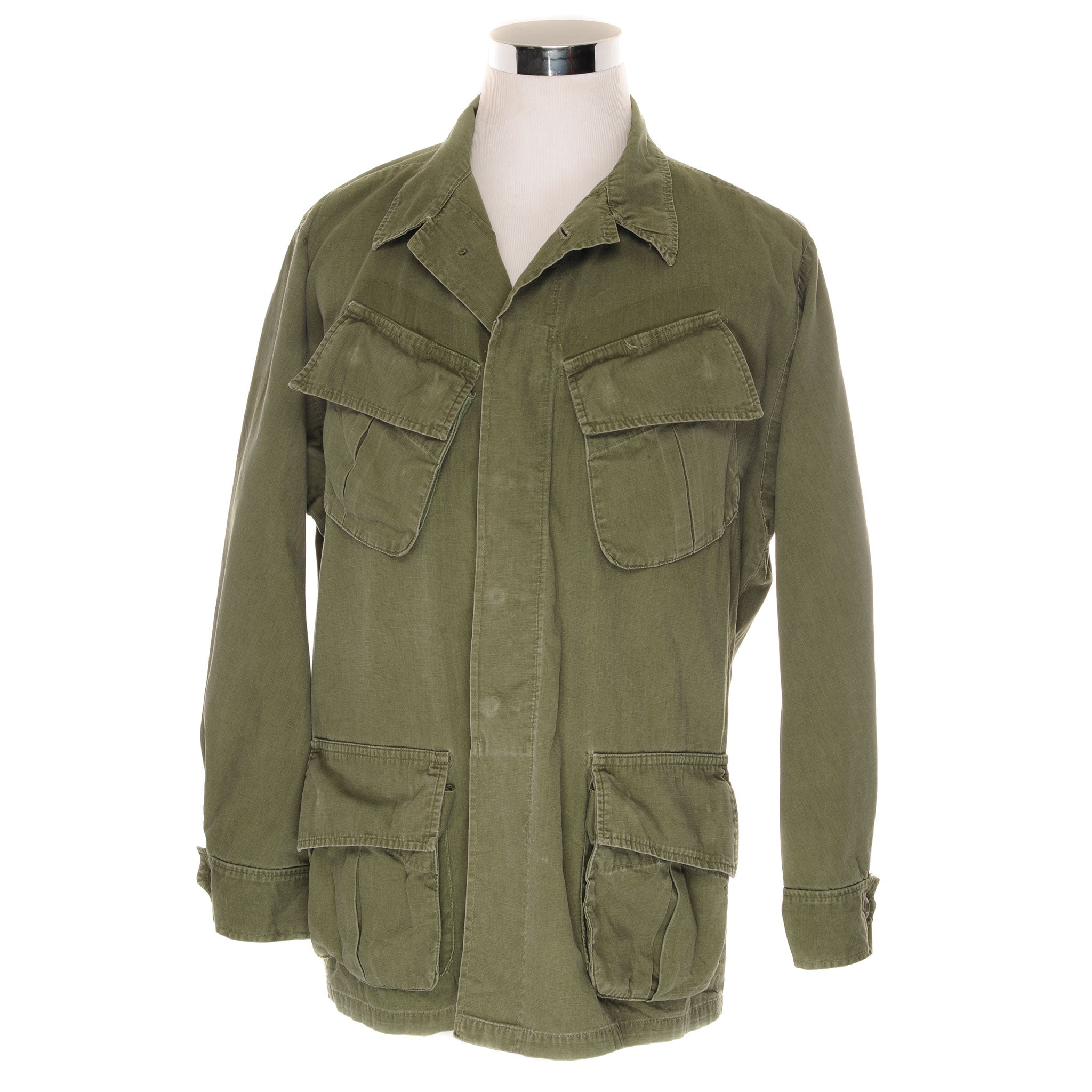 Vintage US Army Tropical Combat Jacket 3rd Pattern 1967 Vietnam War - Medium Regular Size - Military Surplus Outerwear for Reenactment & Outdoor Adventures