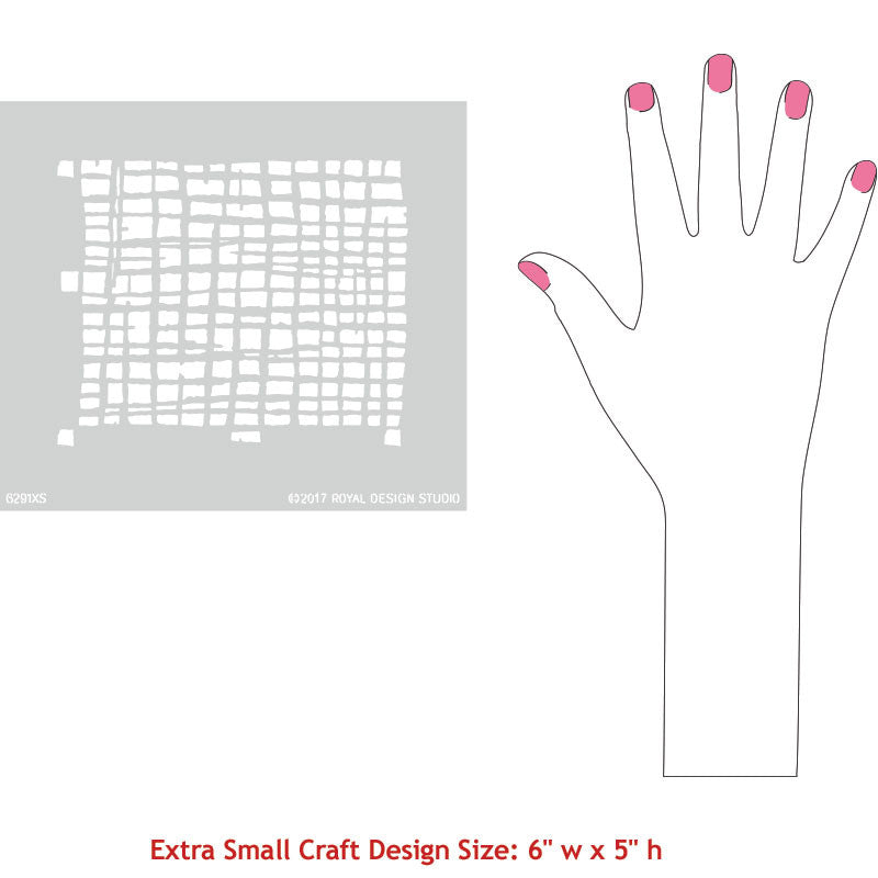 Loose Weave Craft Stencil for DIY Projects - Perfect for Fabric Painting, Scrapbooking & Home Decor