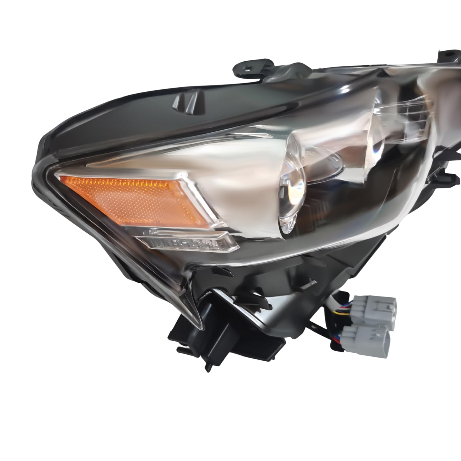 Toyota Lexus IS250 IS350 2014-2016 LED Headlight Replacement - Black Housing with Clear Lens - Driver Side Front Headlamp - Perfect for Night Driving & Off-Road Adventures