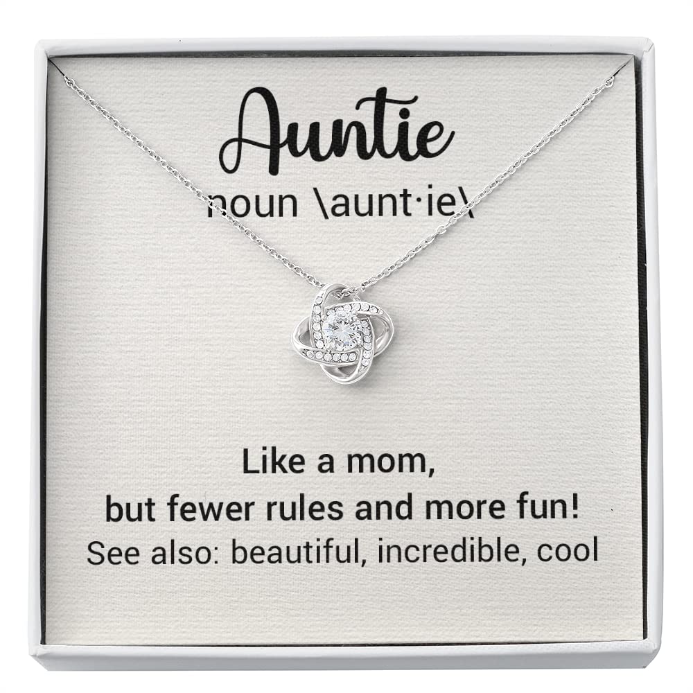 Best Aunt Necklace Gift from Niece - Personalized Jewelry for Aunts - Perfect for Birthday, Christmas & Mother's Day Gifts