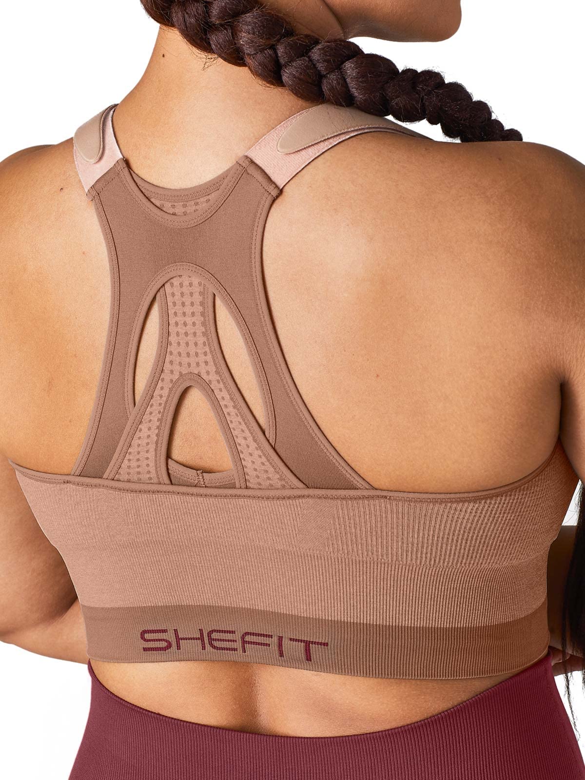SHEFIT Seamless Sports Bra for Women - Adjustable Straps, Wire-Free Support for Low Impact Activities - Perfect for Yoga, Cycling, Hiking & Everyday Wear