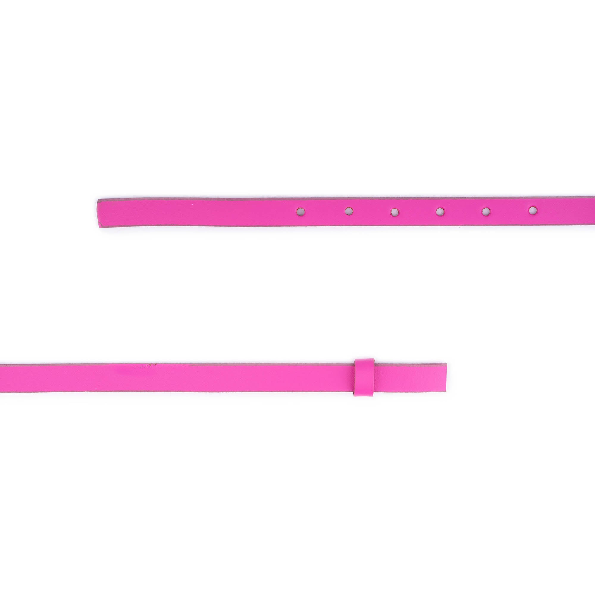 1.5 cm Fuchsia Leather Belt Strap Replacement for YSL Buckles - Women's Fashion Accessory for Dresses, Jeans & Office Wear