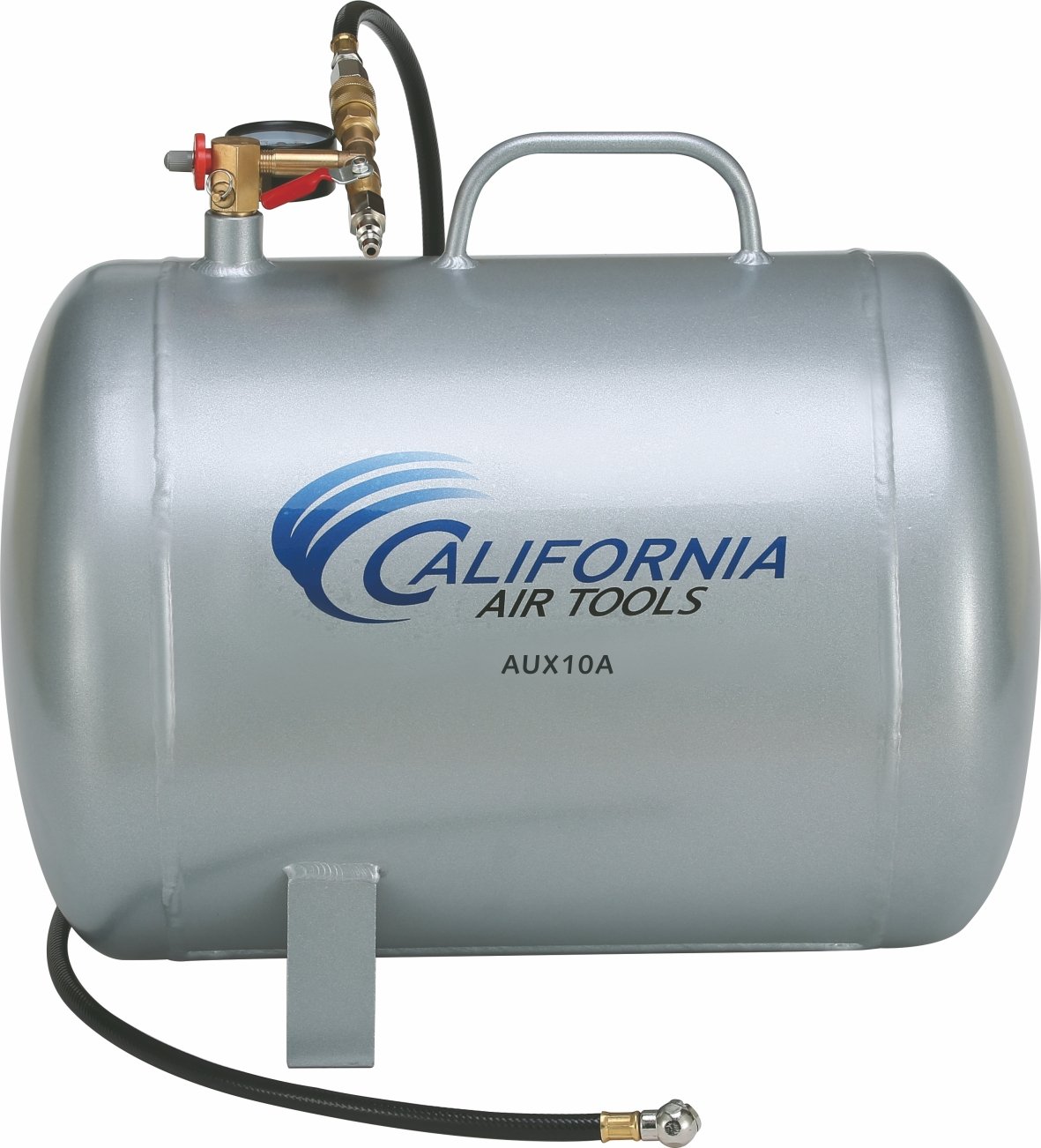 California Air Tools CAT-AUX10A 10 Gallon Lightweight Portable Aluminum Air Tank - Silver | Ideal for Home Garage, Auto Repair, DIY Projects & Outdoor Air Tool Use
