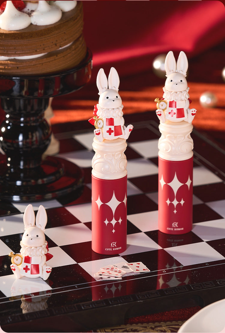 CuteRumor Wonderland White Rabbit Crystal Jelly Lip Gloss - Hydrating & Shiny Lip Gloss for Women, Long Lasting Moisturizing Lip Balm - Perfect for Daily Wear, Parties & Makeup Looks