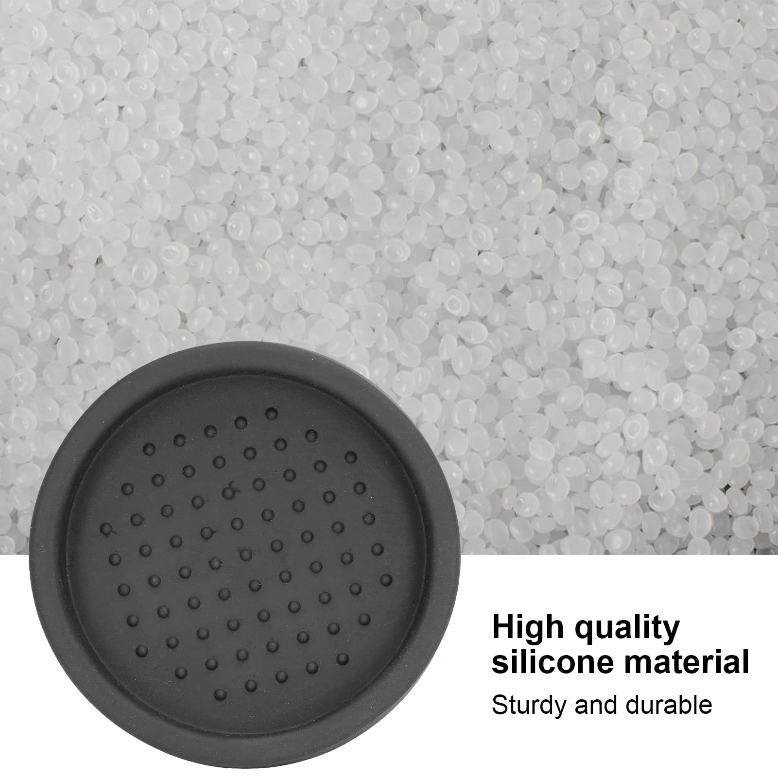 Premium Silicone Espresso Tamper Mat - Non-Slip Round Coffee Tamping Pad for Barista & Home Use, Durable Coffee Accessory for Espresso Machines (Black) | Perfect for Home Coffee Shops & Professional Baristas