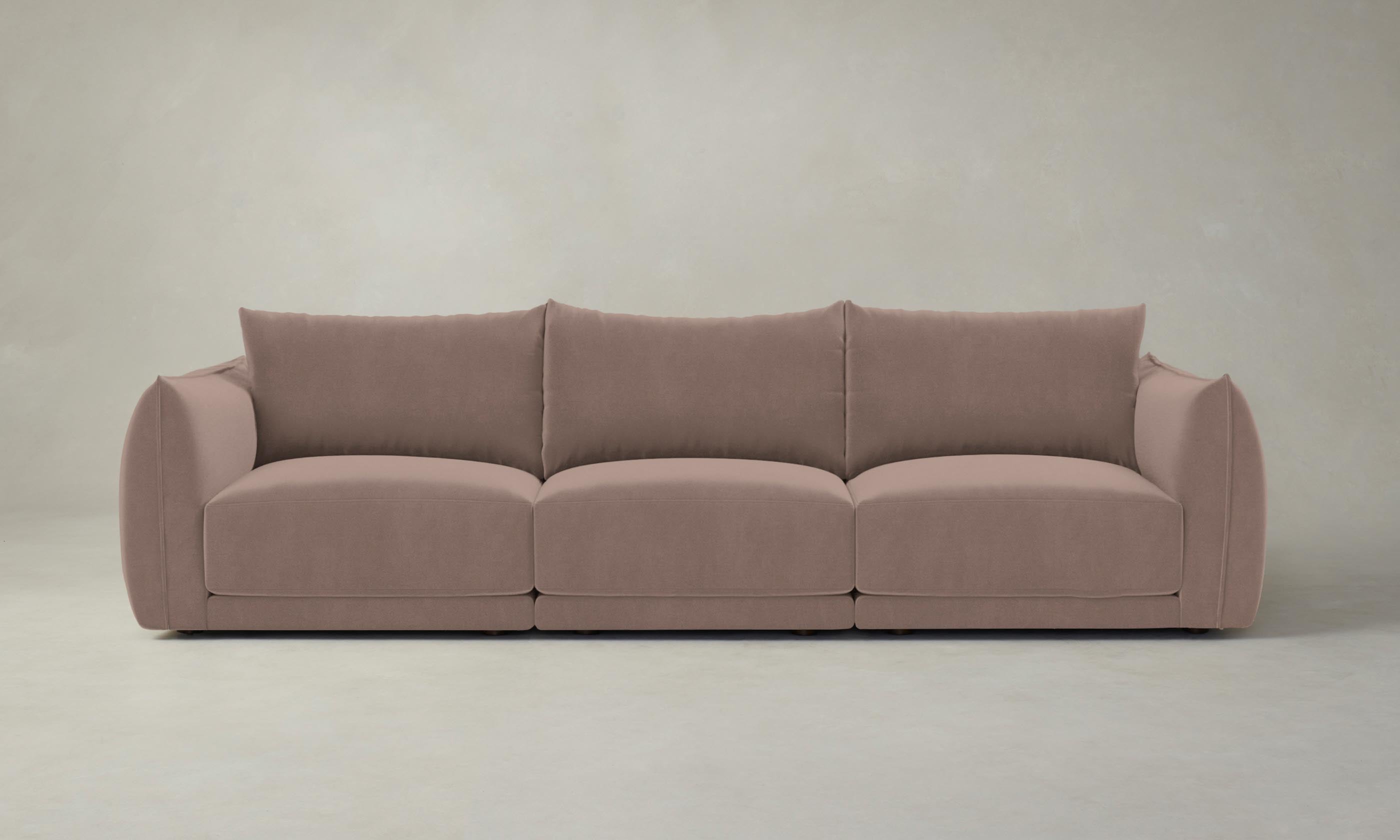 The Jones Modular Sofa - Luxurious Mohair Peony Fabric, Customizable Sectional Couch for Living Room, Home Theater & Lounge Areas | Perfect for Modern & Contemporary Spaces