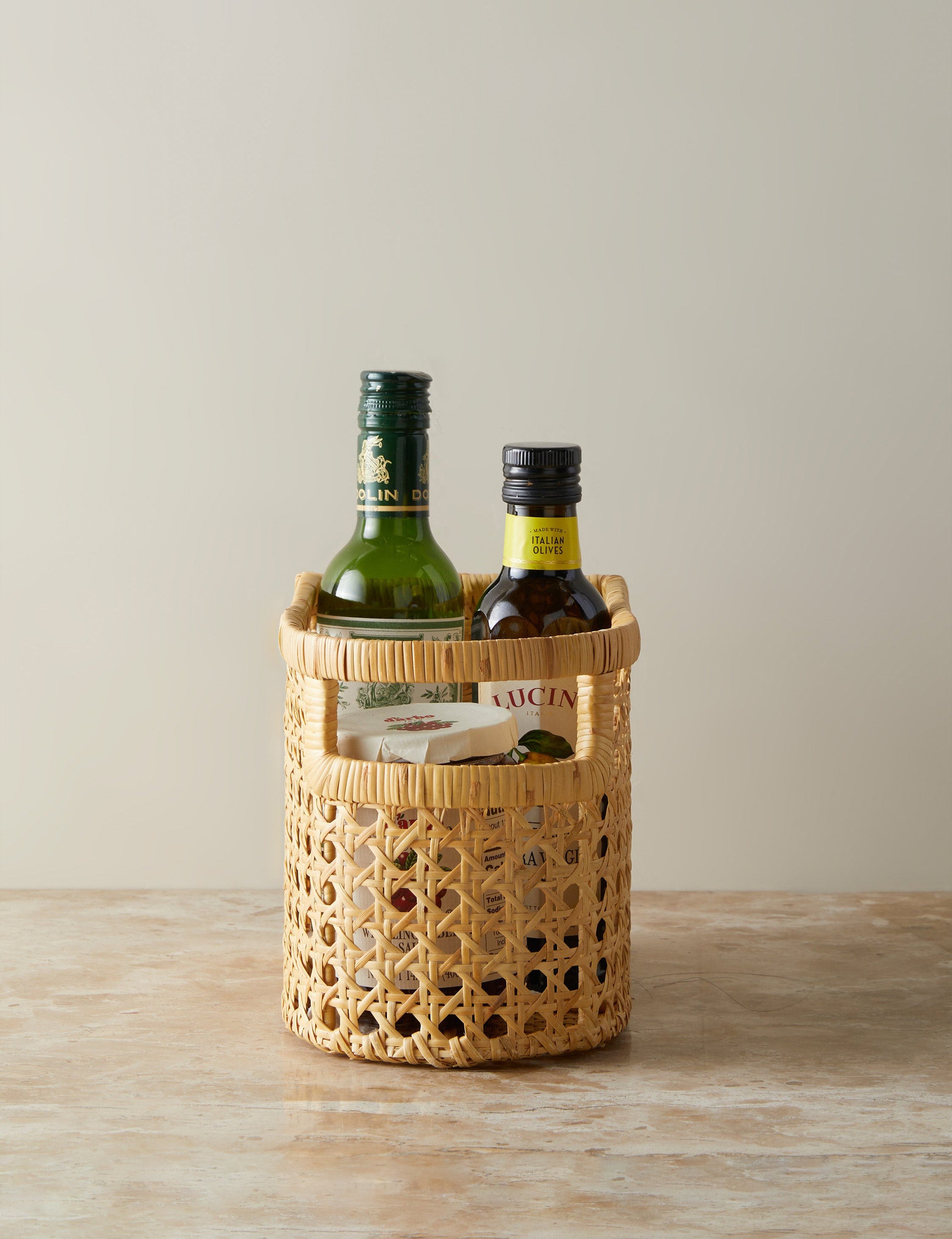 Handwoven Natural Rattan Cane Basket by Sarah Sherman Samuel - Perfect for Home Decor, Storage & Organization | Boho Chic Style for Living Room, Bedroom & Bathroom