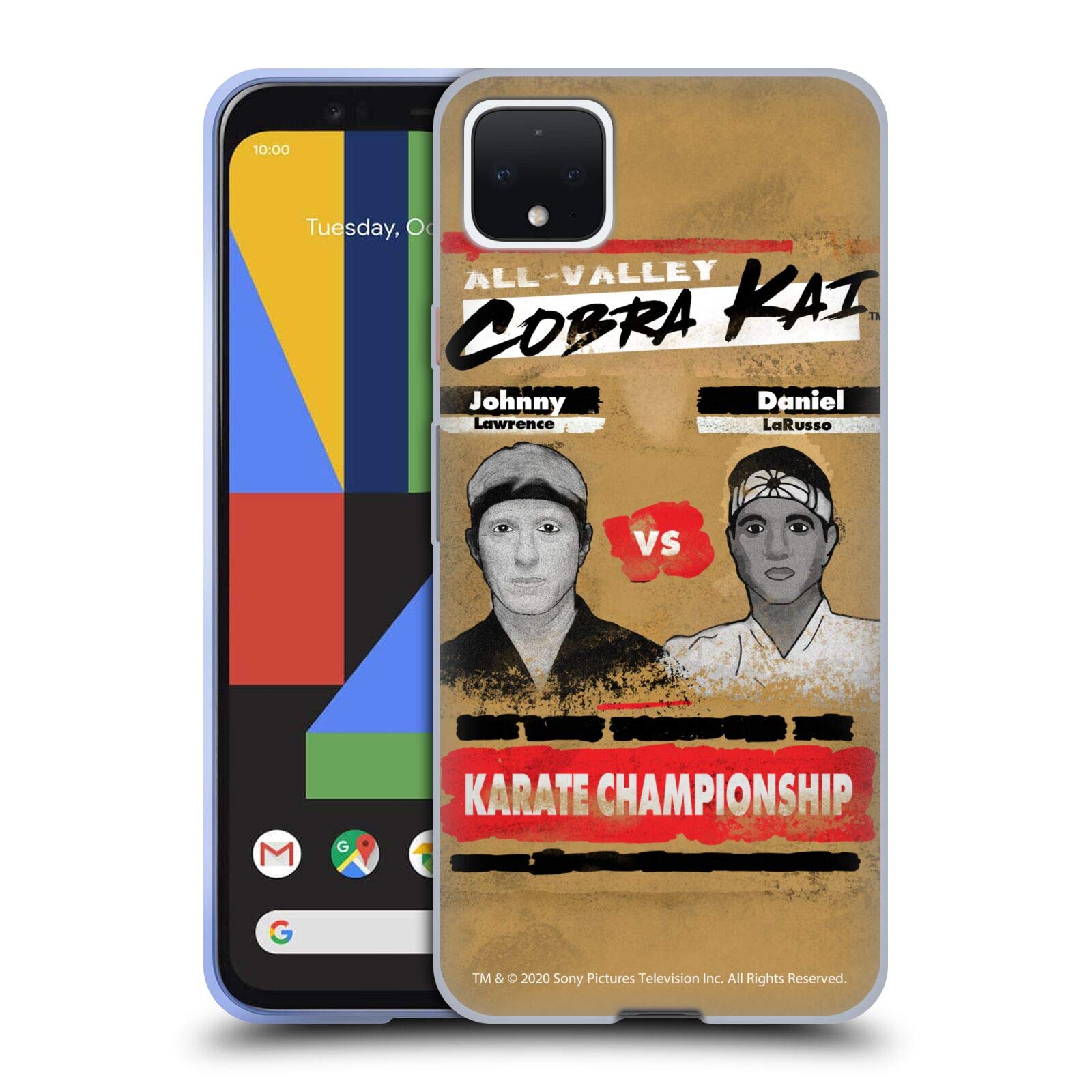 Cobra Kai Karate Case for Google Pixel 4 XL - Soft Gel Cover for Martial Arts Fans