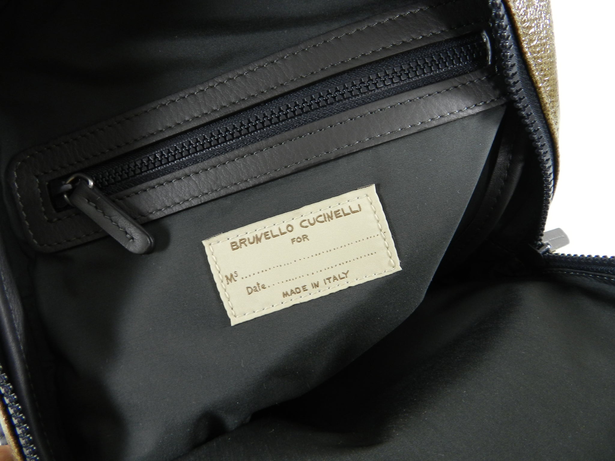 Brunello Cucinelli Coated Canvas Small Backpack for Women | Luxury Designer Handbag | Waterproof & Durable | Perfect for Work, Travel & Everyday Use