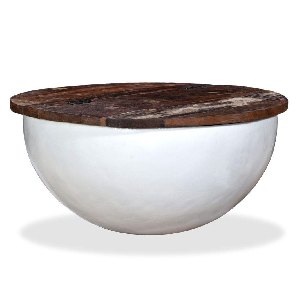 Modern Coffee Table & End Table Set - Round Bowl Shape Center Table & Side Table for Living Room, Home Office, Family Room Decor - Perfect for Entertaining & Relaxation