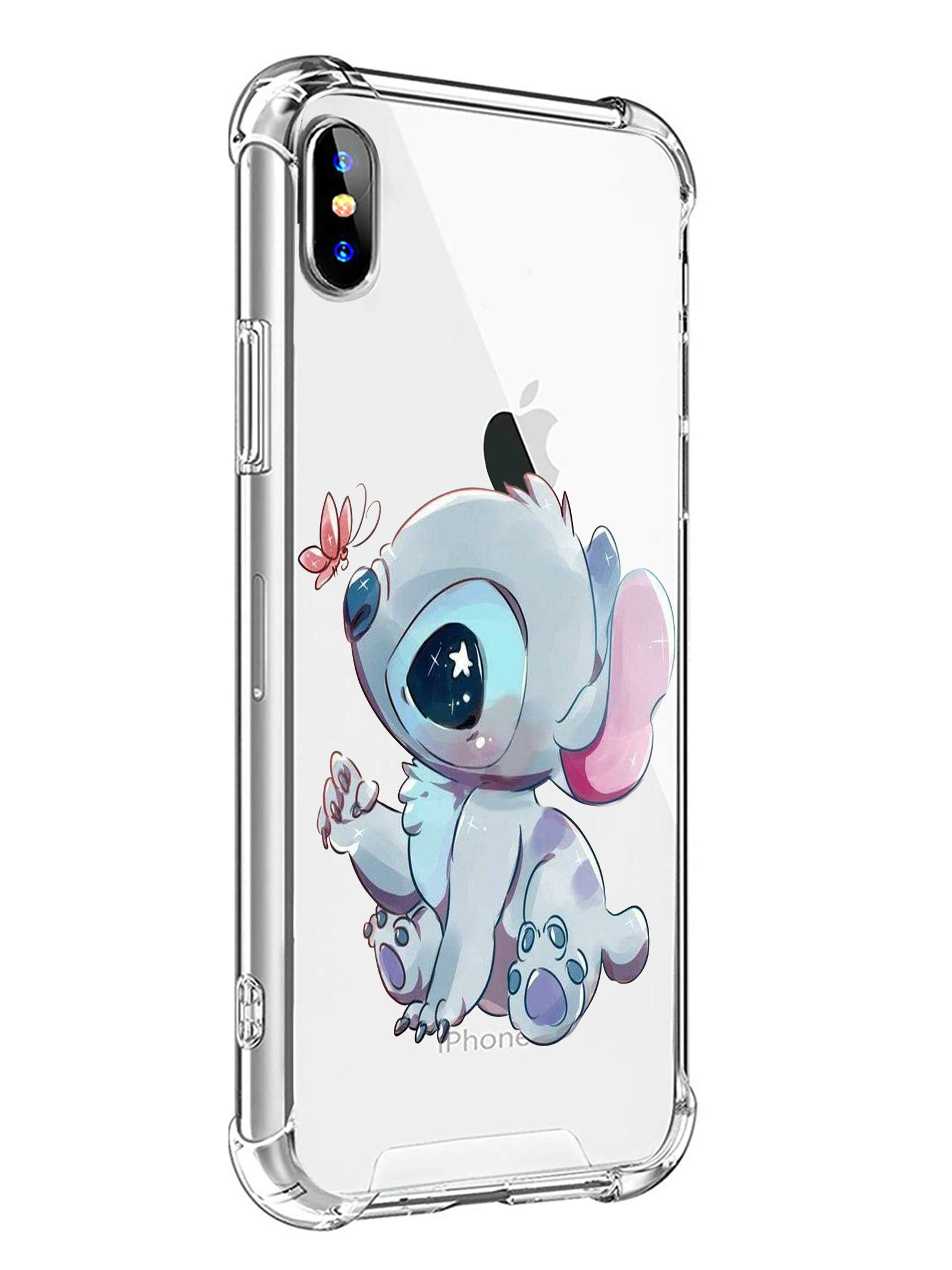 MAYCARI Cute Koala & Butterfly Clear TPU Case for iPhone 6/6s - Slim Flexible Protective Phone Cover with Anti-Scratch & Shock Absorbing - Perfect for Everyday Use, School & Outdoor Activities