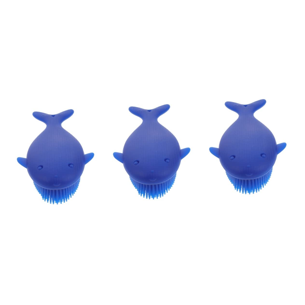 Healifty 3 Pack Silicone Body Scrubber Brush - Exfoliating Shower Brush with Soft Bristles for Deep Cleansing & Scalp Massage - Perfect for Spa, Bath & Sensitive Skin Care Routine