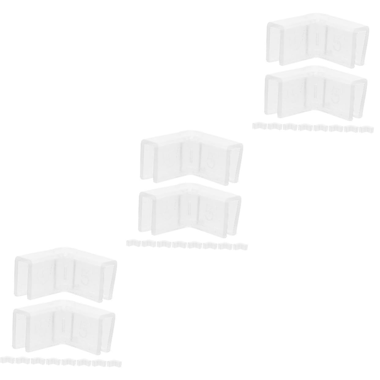 SUPVOX 3 Sets Fish Tank Accessories Decorations, Aquarium Corner Silicone Guards for Babyproofing Furniture Safety - Reusable Corner Protectors (10pcs x 3) - Perfect for Home, Office & Kids Room Safety