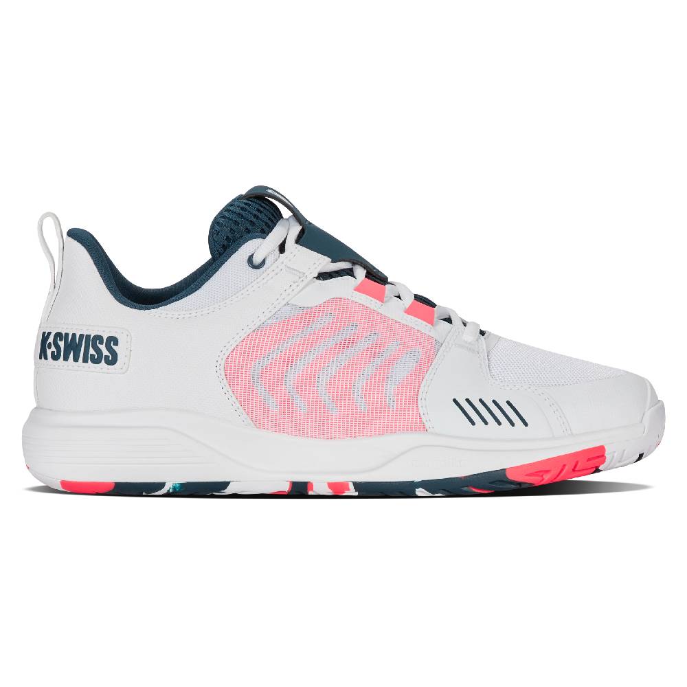 K Swiss Ultrashot Team Men's Tennis Shoes - White/Stargazer - Lightweight & Durable for Competitive Play & Court Performance