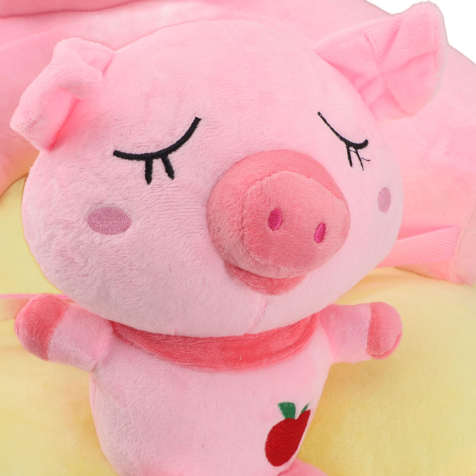 **Soft Plush Baby Support Sofa - Cute Roseate Pig Design for Learning to Sit, Home Nursery & Playtime Comfort**