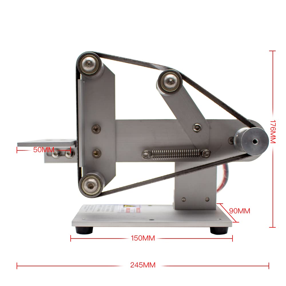 360W Mini Belt Sander - Electric Polishing & Grinding Machine with 30x533MM Belt, 4800RPM Knife Sharpener & DIY Bench Sander for Woodworking, Metalworking & Craft Projects
