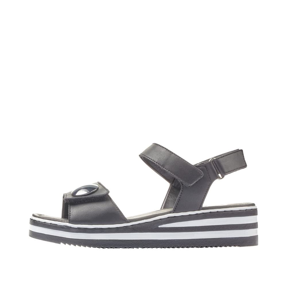 Rieker Women's Comfortable Closed-Toe Sandals | Slip-Resistant & Lightweight for Walking, Travel & Casual Wear