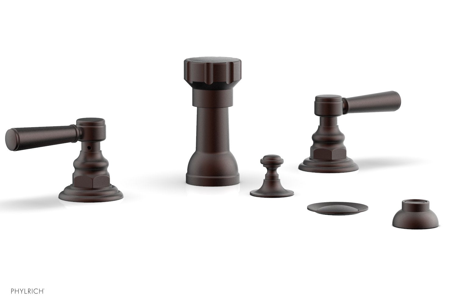 Premium HENRI 4-Hole Bidet Faucet Set with Lever Handles - Chrome Finish for Modern Bathrooms | Ideal for Bathroom Renovation & Luxury Home Upgrades