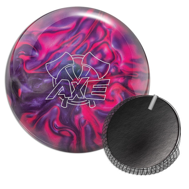 Premium Hammer Axe Bowling Ball - Purple & Pink for Strikes & Spares | Perfect for League Play & Tournaments