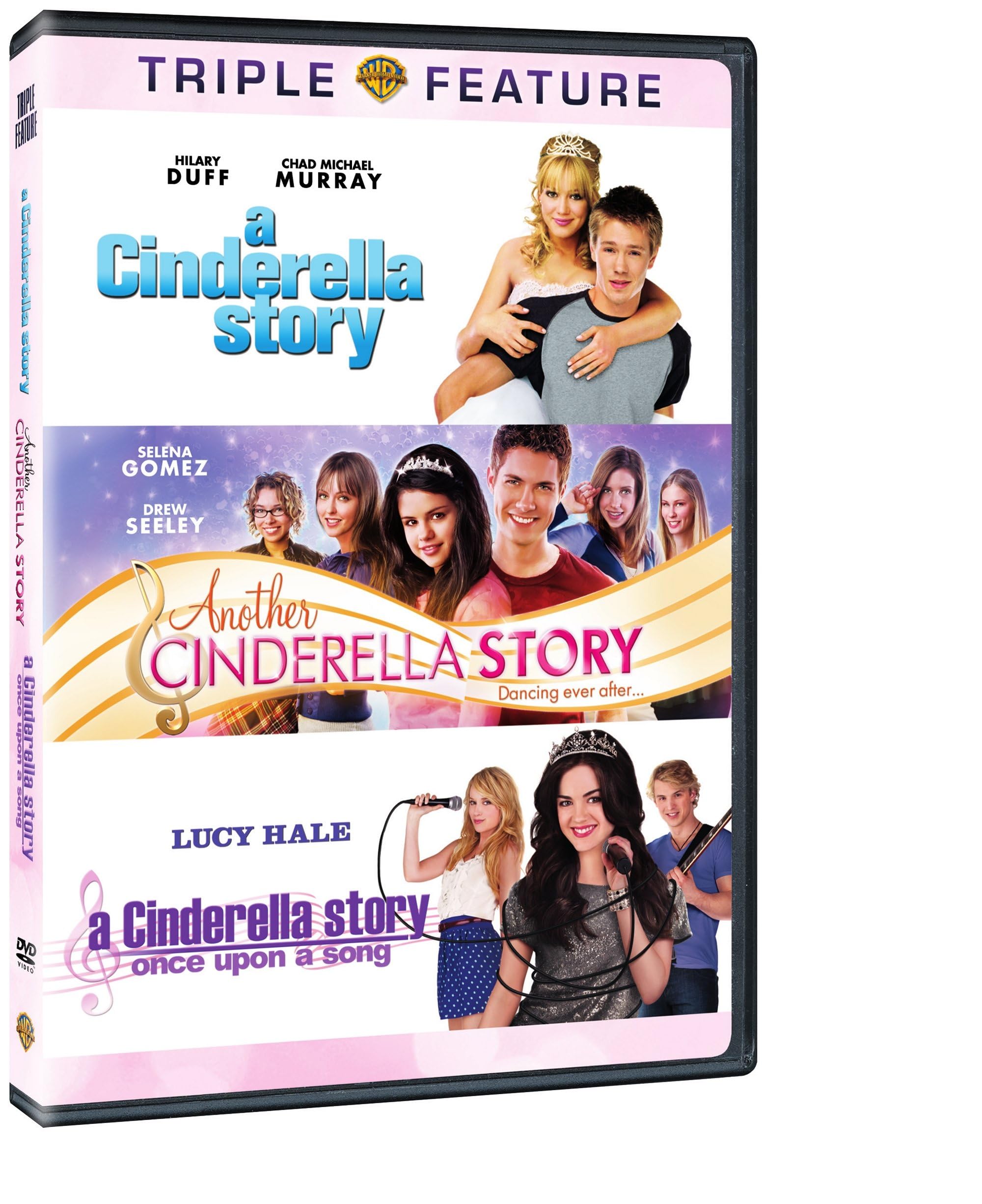 Cinderella Story Triple Feature DVD Set - A Cinderella Story, Another Cinderella Story & Once Upon a Song | Perfect for Family Movie Nights, Teen Sleepovers & Princess-Themed Parties