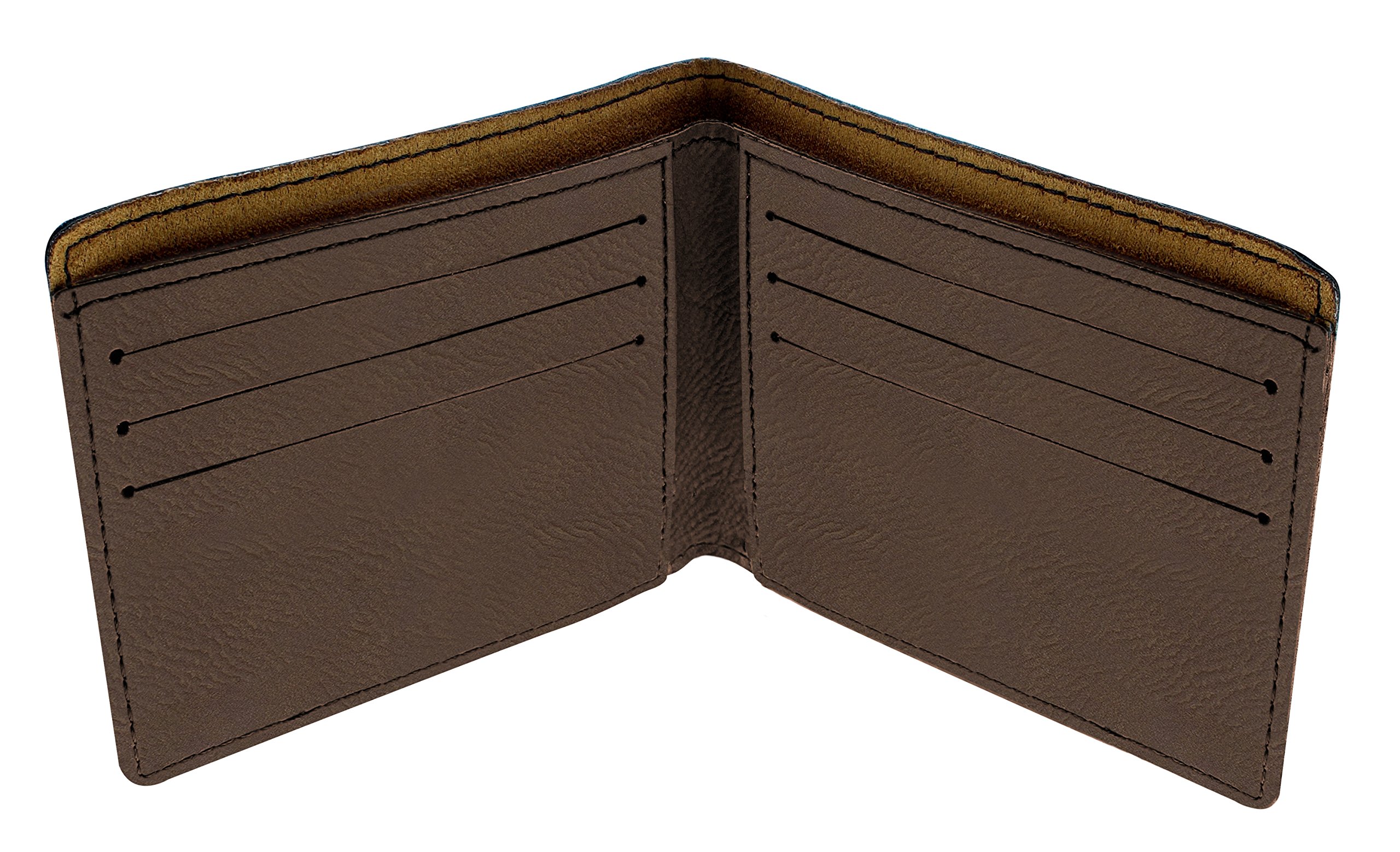 ThisWear Hunting Gifts for Men - Laser Engraved Leatherette Bifold Wallet - Perfect for Outdoor Enthusiasts & Hunting Trips