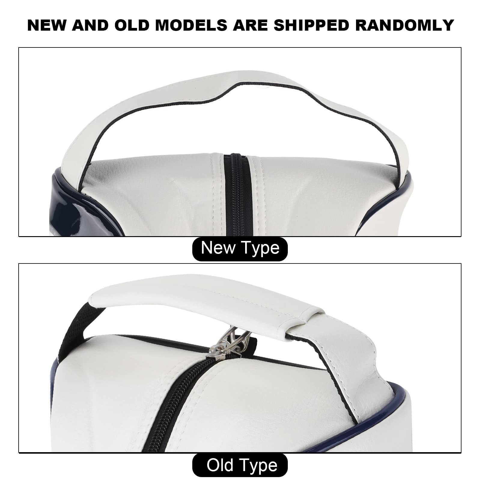 Premium PU Leather Golf Shoe Bag - Waterproof Dustproof Travel Shoe Carrier for Men & Women | Portable Golf Accessories Storage Tote for Home, Clubhouse & Travel