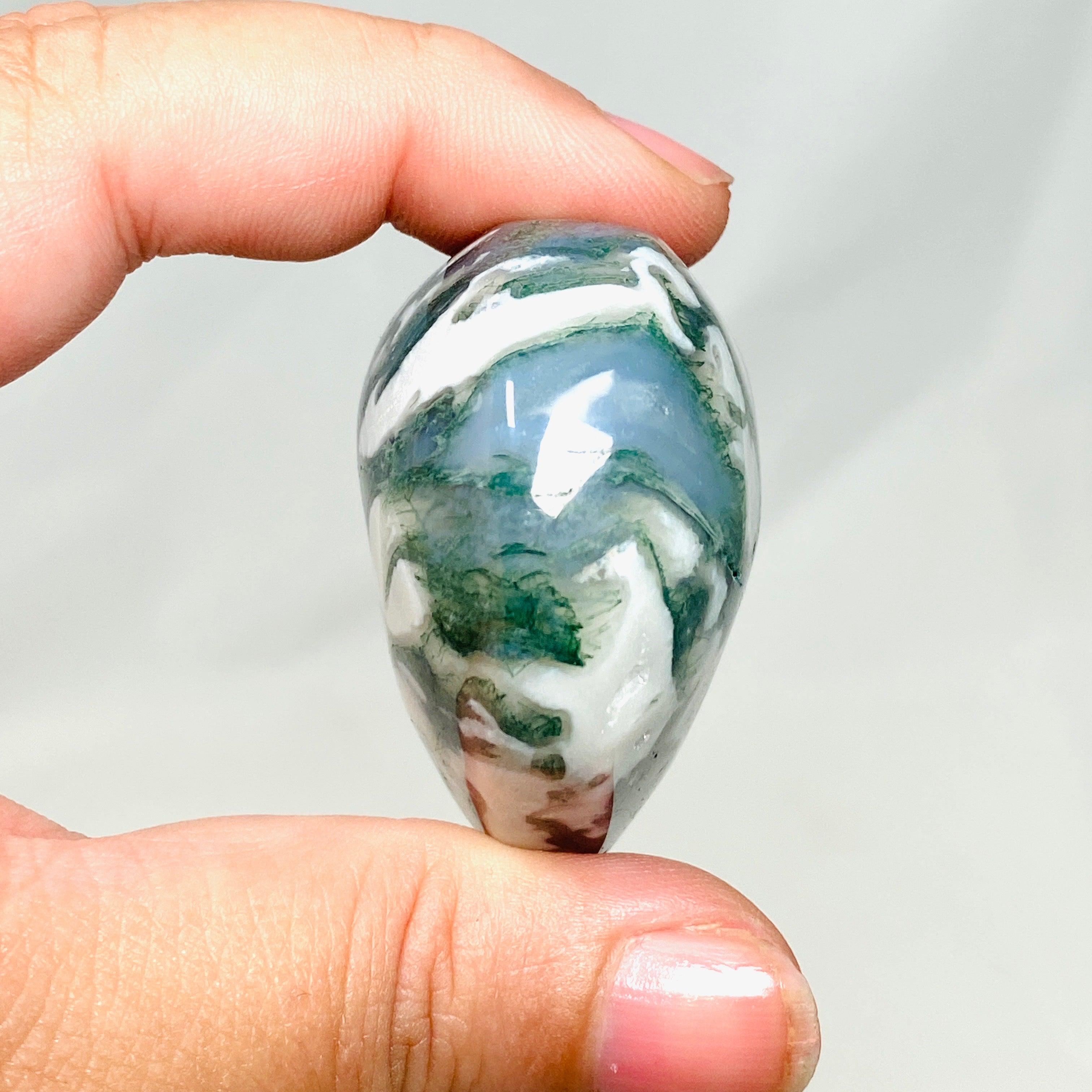 Natural Moss Agate Heart Pendant - Healing Crystal Jewelry for Love & Emotional Balance - Perfect for Meditation, Gifts & Spiritual Healing