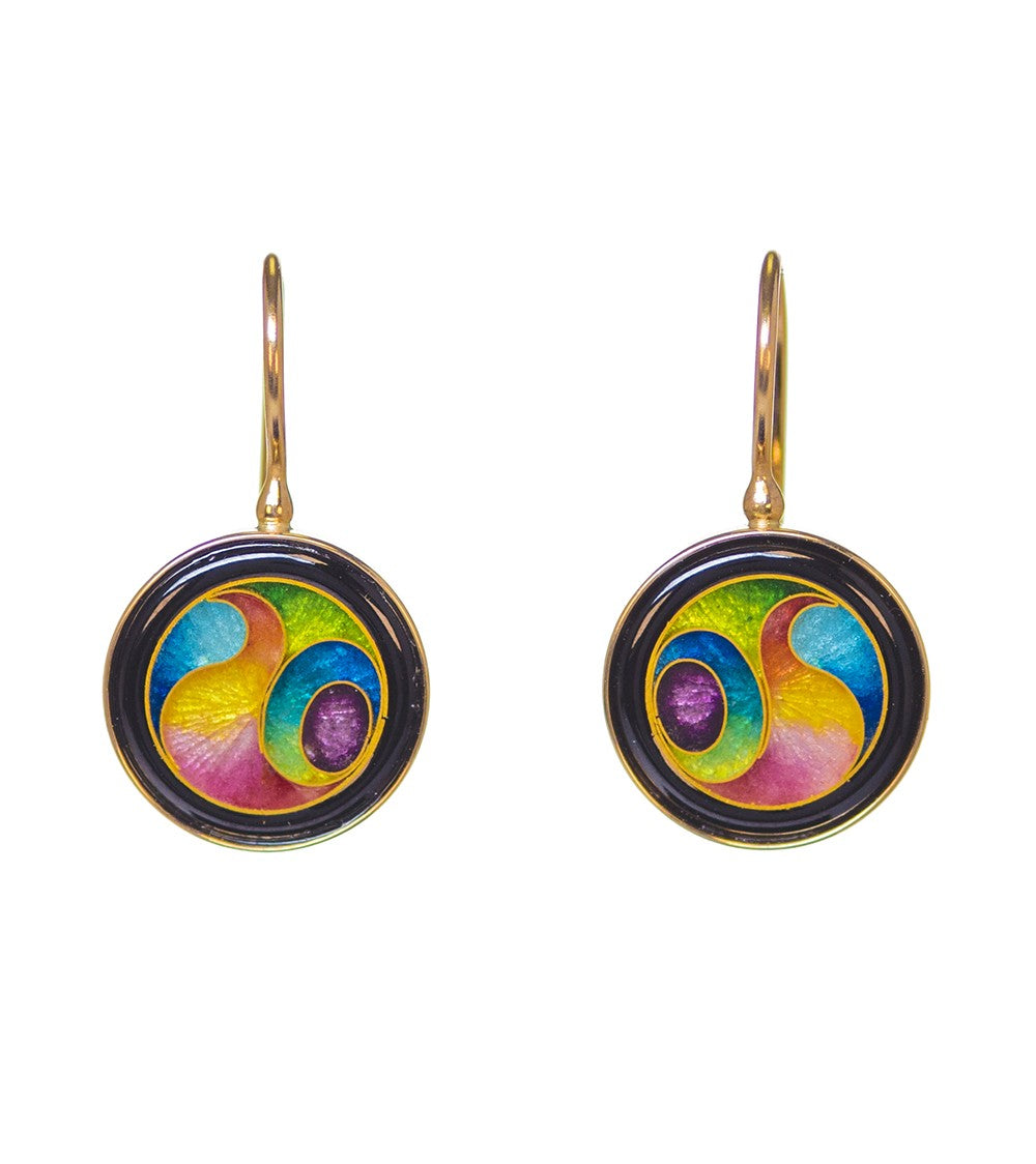 Exploration Round Earrings - Stylish Gold Hoop Earrings for Women, Trendy Minimalist Jewelry Gift for Everyday Wear & Special Occasions
