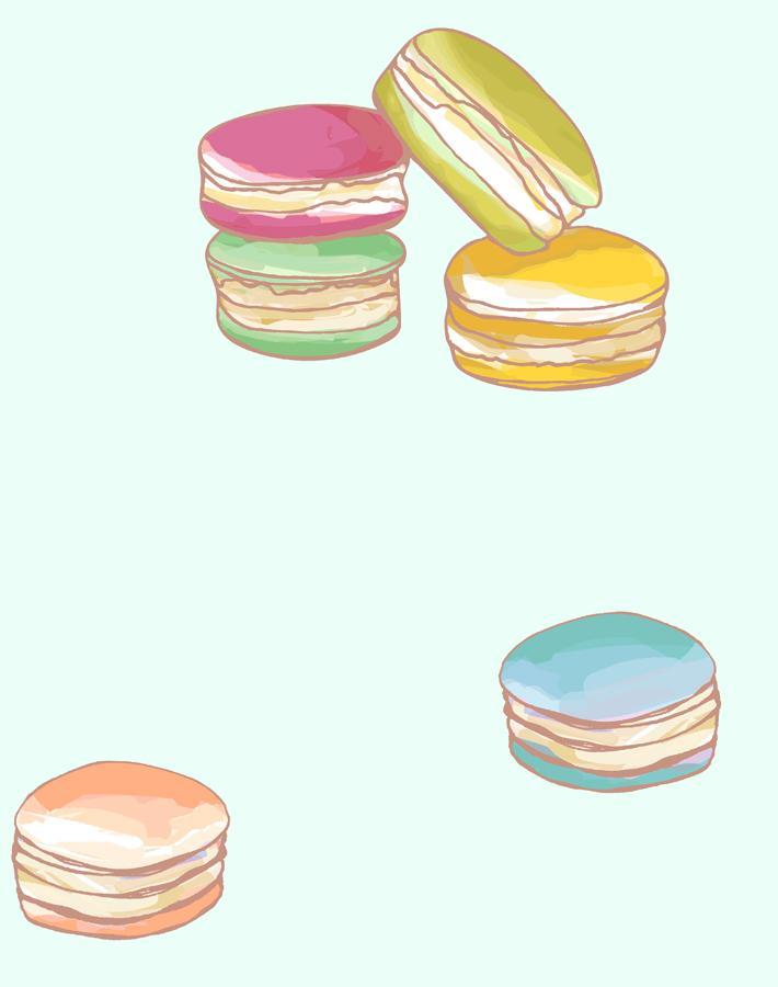 Premium Robins Egg Blue Macarons Wallpaper by Nathan Turner - Elegant Home Decor for Living Room & Bedroom