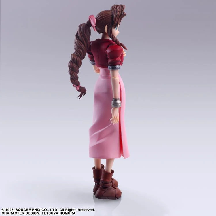 Bring Arts Final Fantasy XVII Aerith Gainsborough Action Figure - Square Enix Reissue Collectible for Gamers & Anime Fans | Perfect for Display, Cosplay, and Gift Giving