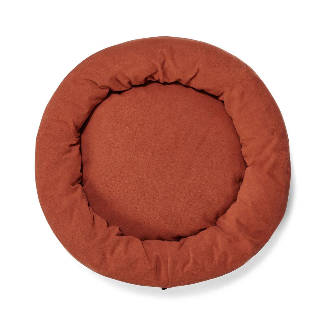 Self-Warming Polar Fleece Pet Bed - Cozy Rust-Colored Cuddler for Dogs & Cats - Perfect for Winter Snuggles & Indoor Lounging
