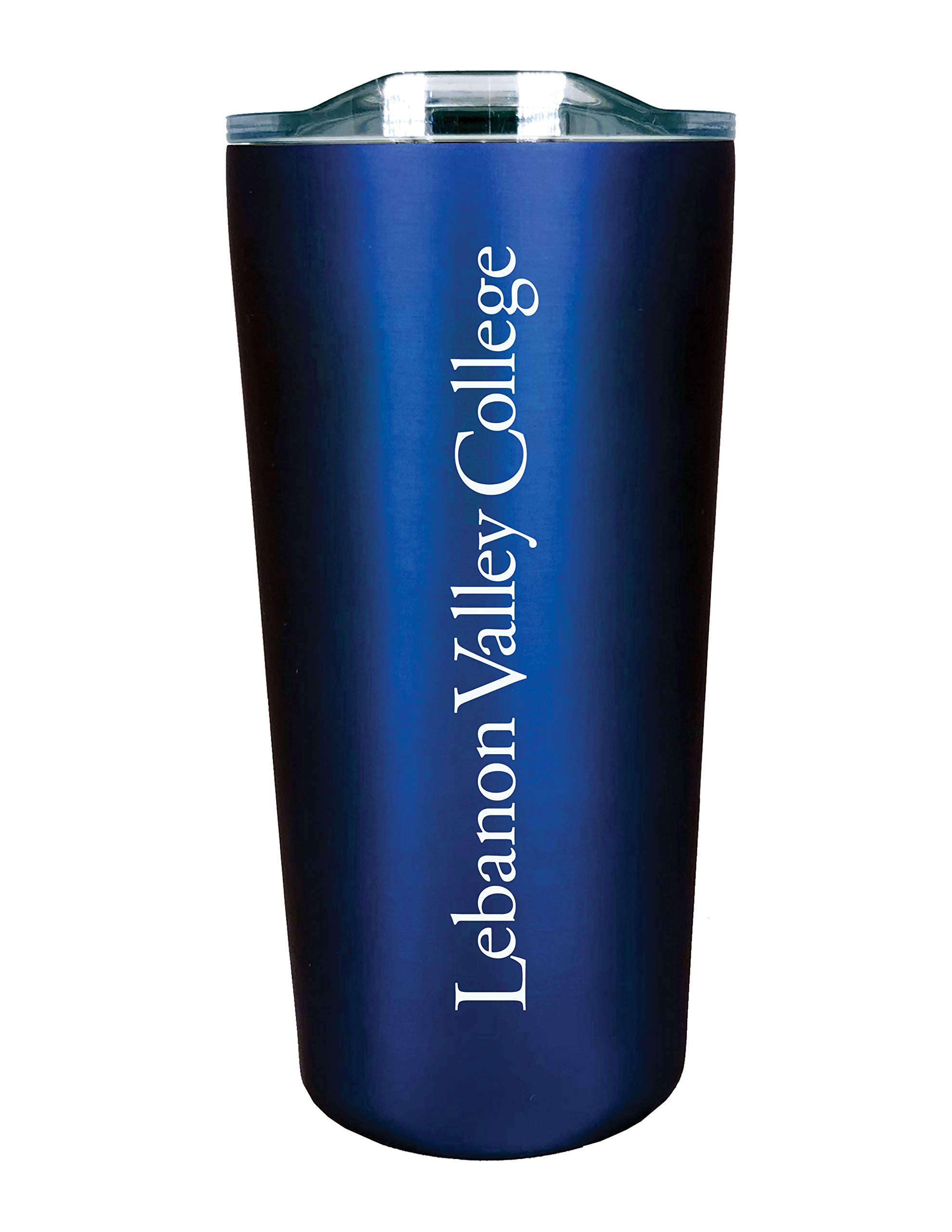 Lebanon Valley College Double Walled Insulated Tumbler with Soft Touch Finish - 20oz Blue Stainless Steel Cup for Hot & Cold Drinks - Perfect for School, Office, and Travel