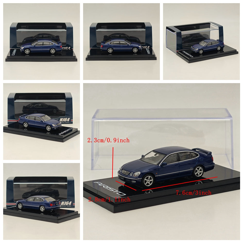 1/64 Scale Toyota Aristo V300 Vertex Edition Early Version Diecast Model Car - Collectible Hobby Japan Miniature for Display & Racing Scenes