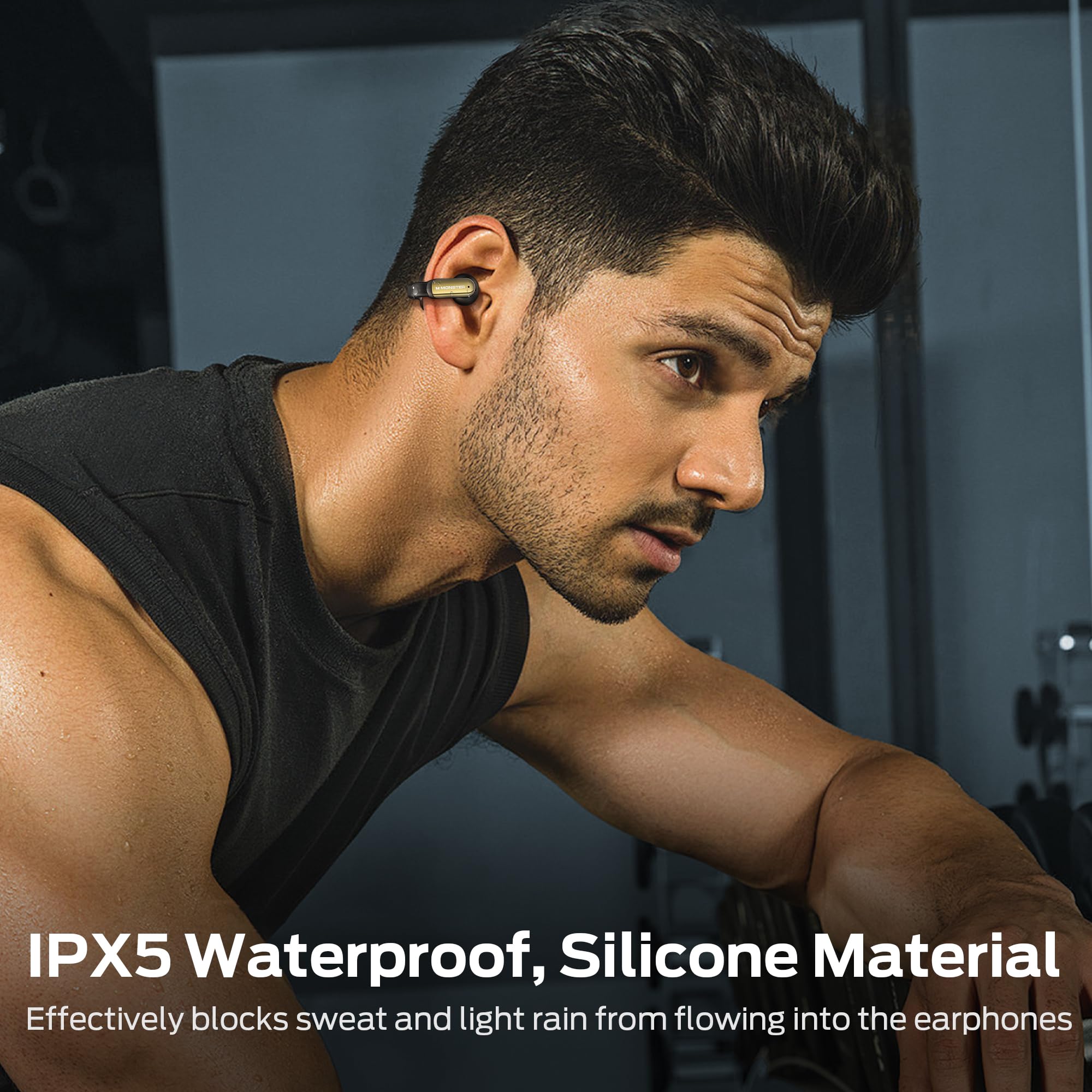 Monster Open AC601 & Open Touch Pro 100 Wireless Bluetooth Earbuds - Sweatproof Sport Earphones with HD Sound for Running, Gym & Workout | Perfect for iPhone & Android Phones