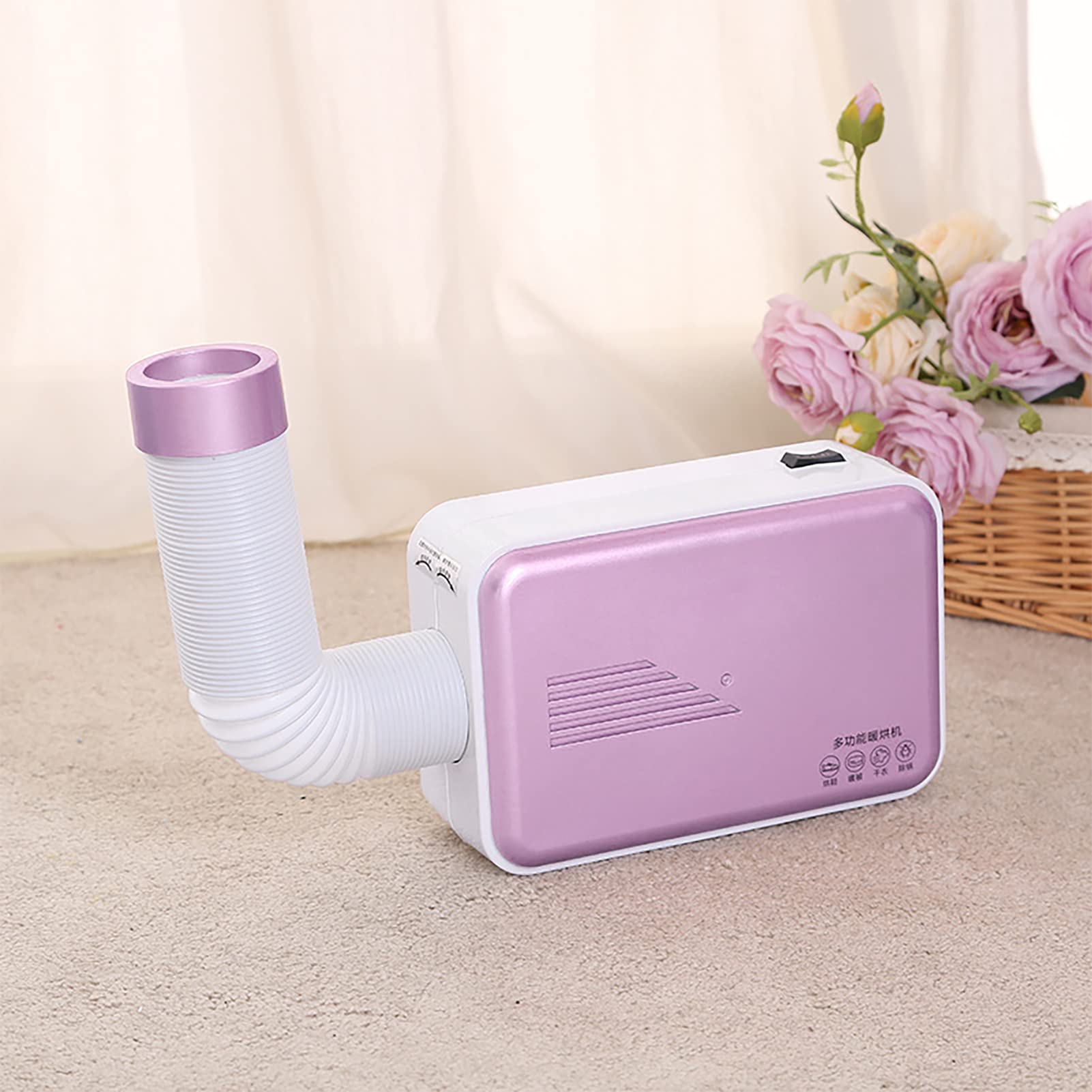 Portable Electric Clothes Dryer 600W - Compact Laundry Dryer for Home, Apartment & Hotel | Fast Drying for Clothes, Shoes & Small Fabrics | Space-Saving Design with EU Round Plug | Perfect for Travel, Dorms & Small Spaces